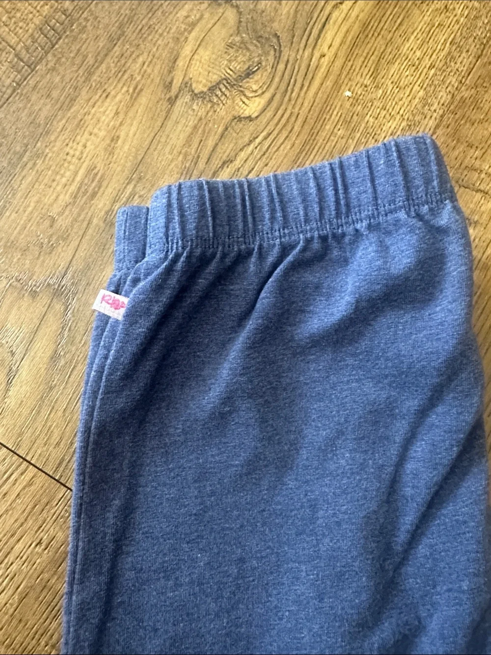 RuffleButts Girls Size 7 Faux Denim Knit Ruffle Ankle Leggings NWOT